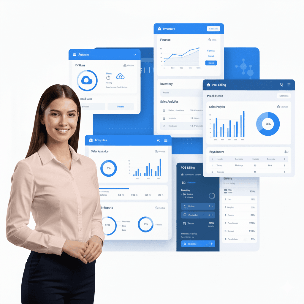 ERP Dashboard Interface